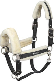 Waldhausen Ponyhalfter Soft aus Polyester in Schwarz und Blau – Bild 1 von 4