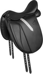 Waldhausen Premium Dressursattel aus Leder für Pferde in Schwarz 17,5 Zoll/44 cm – Bild 1 von 1