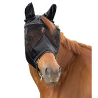 Produktbild von Waldhausen Premium Fliegenmaske 3 in 1 für Ponys Schwarz