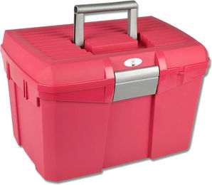Waldhausen Putzbox aus Kunststoff abschließbar in Grau-Rot – Bild 1 von 3
