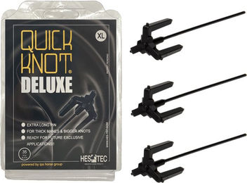 Produktbild von Waldhausen Quick Knot Deluxe XL Einflechthilfe für Pferde in Schwarz aus Kunststoff