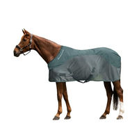 Produktbild von Waldhausen Regen-Fliegendecke Comfort für Pferde aus Polyester in Grün 165 cm