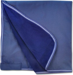 Waldhausen Regenbockdecke Fleece Blau für Pferde – Bild 1 von 2