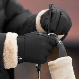 Waldhausen Reithandschuh St. Moritz Winter Schwarz Größe L wasserabweisend – Bild 1 von 2