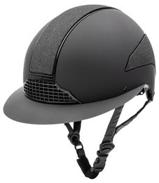 Waldhausen Reithelm Damen Swing H24 Shine Schwarz 57-59 cm – Bild 1 von 6