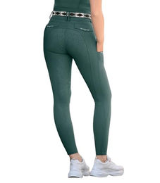 Waldhausen Reithose Comfort Ride Glam für Damen in Grün Größe 44 wasserabweisend – Bild 1 von 3
