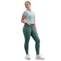 Produktbild von Waldhausen Reithose Comfort Ride Silikon Grün Größe 40 wasserabweisend