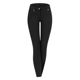 Waldhausen Reithose Damen mit Micro Knie Silikon in Schwarz Größe D42 – Bild 1 von 8
