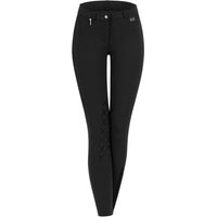 Produktbild von Waldhausen Reithose Damen und Kinder mit Micro Silikon Kniegrip in Schwarz D38