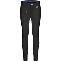 Produktbild von Waldhausen Reithose für Kids aus Baumwolle Schwarz mit Mid-Grip und ELT Funktion
