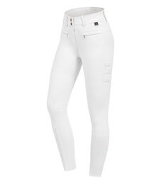 Waldhausen Reithose Maja Glam Curved High Waist Damen Weiß Größe 48 wasserabweisend – Bild 1 von 5