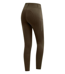 Waldhausen Reitleggings Ella Glam Reithose für Reiter mit Silikonbeschichtung grünbraun Größe 46 – Bild 1 von 3