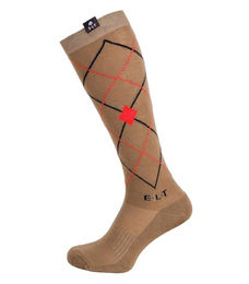 Waldhausen Reitsocken Argyle aus Baumwolle Unisex Braun Bunt Größe S – Bild 1 von 3