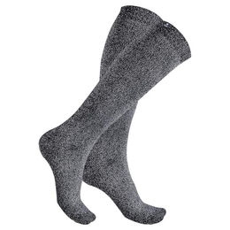 Waldhausen Reitsocken Damen Glamour Grau Schwarz Größe 43/46 – Bild 1 von 2