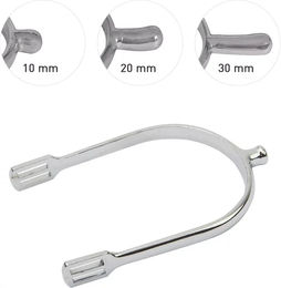 Produktbild von Waldhausen Reitspornen-Set für Damen und Herren 30 mm grau