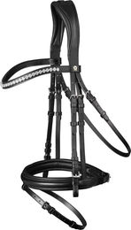 Waldhausen S-Line Classy Trensenzaum für Vollblut aus Leder in Schwarz – Bild 1 von 2