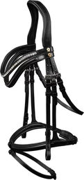 Waldhausen S-Line Harmony Trensenzaum aus Leder in Schwarz für Warmblut – Bild 1 von 4