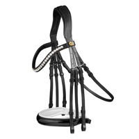 Produktbild von Waldhausen S-Line Kandarenzaum Timeless für Vollblut in Schwarz aus Leder