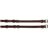 Produktbild von Waldhausen S-Line Leder Backenstücke für Pferde in Braun mit Haken