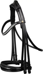 Waldhausen S-Line Magic Kandarenzaum aus Leder für Vollblut in Schwarz – Bild 1 von 11
