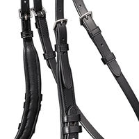 Produktbild von Waldhausen S-Line Sensation Trensenzaum aus Leder mit Strass für Warmblut Pferde in Schwarz