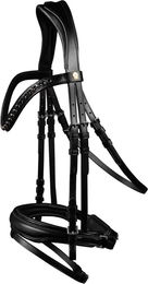 Waldhausen S-Line Trensenzaum Blackshine aus Leder für Warmblut in Schwarz – Bild 1 von 5