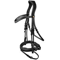 Produktbild von Waldhausen S-Line Trensenzaum Glamour schwedisch kombiniert für Warmblut in Schwarz mit Edelstahl