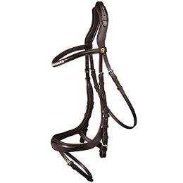 Waldhausen S-Line Trensenzaum Sensation für Warmblut in Braun – Bild 1 von 7