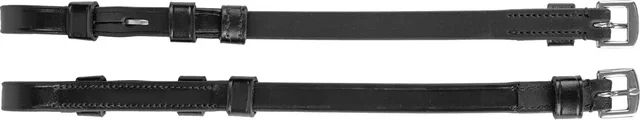 Produktbild von Waldhausen S-Line Zügel mit Haken aus Leder Schwarz für Vollblut