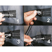 Produktbild von Waldhausen Safe-Gum Widerstandsgummis für Karabiner Silbergrau 6er Set