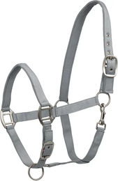 Waldhausen Satin Halfter aus Nylon in Grau für Warmblut – Bild 1 von 4