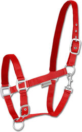 Waldhausen Satinhalfter aus Nylon für Warmblut in Rot – Bild 1 von 2
