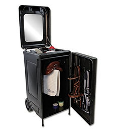 Waldhausen Sattelbox auf Rollen XL aus Kunststoff Schwarz – Bild 1 von 2