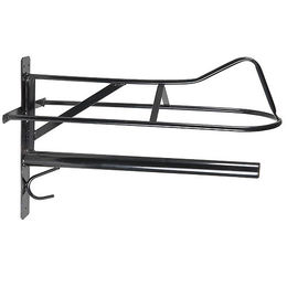 Waldhausen Sattelhalter mit Sattelunterlagenstange aus Metall in Schwarz - 1 Stk. – Bild 1 von 3