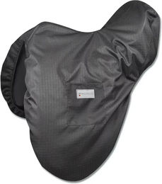 Waldhausen Sattelschutzbezug mit Fleece wasserabweisend Schwarz – Bild 1 von 2