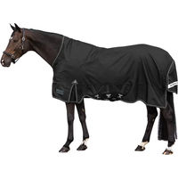 Produktbild von Waldhausen Scandic High Neck Outdoordecke für Pferde Schwarz 200g
