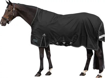 Waldhausen Scandic Pferdedecke High Neck Wasserdicht Schwarz 200g – Bild 1 von 2