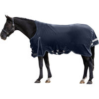 Produktbild von Waldhausen Scandic Weidedecke High Neck Outdoordecke für Pferde 130 Blau 100g