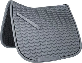 Waldhausen Schabracke Classic Dressur aus Polyester in Grau/Schwarz für Warmblut – Bild 1 von 5