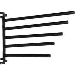Waldhausen Schabrackenhalter aus Metall mit 5 Schwenkarmen in Schwarz – Bild 1 von 2
