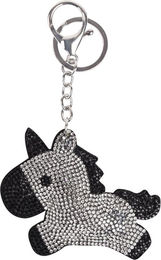 Waldhausen Schlüsselanhänger Einhorn in Silber und Schwarz aus Kunststoff – Bild 1 von 3