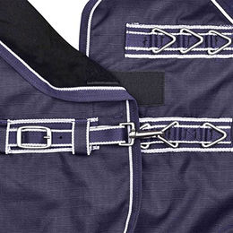 Produktbild von Waldhausen Shetty Outdoordecke Economic aus Fleece in Nachtblau 95 x 95 cm