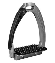 Waldhausen Sicherheitssteigbügel Pro aus Aluminium in Grau 12cm - 1 Stk. – Bild 1 von 2