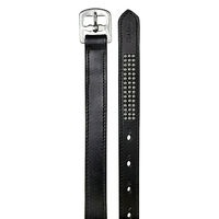 Produktbild von Waldhausen Silverstar Steigbügelriemen aus Leder mit Glitzersteinen Schwarz 140 cm