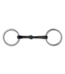 Produktbild von Waldhausen Snaffle Bit Gebiss für Pferde aus Sweet-Iron in Silber und Schwarz