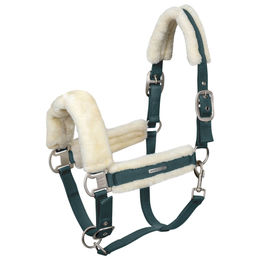 Produktbild von Waldhausen Soft Fellhalfter für Warmblut in Tannengrün