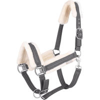 Produktbild von Waldhausen Sparkle Stallhalfter für Warmblut in Grau mit Kunstfell