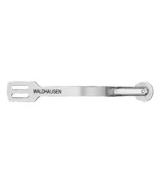 Waldhausen Sporen Grand Prix für Pferde aus Edelstahl in Silber mit glatten Rädchen – Bild 1 von 2
