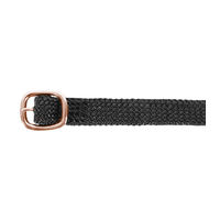 Produktbild von Waldhausen Sporenriemen Premium aus Nylon in Schwarz mit rosegoldener Schnalle