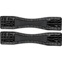 Produktbild von Waldhausen Sporenschutz aus Lackleder in Schwarz mit Croco-Optik 18 cm